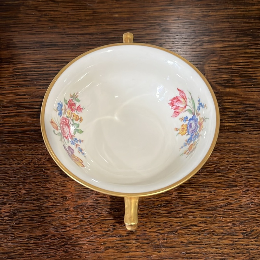Rosenthal Ivory China, Double Handled Soup Bowl with Saucer. Set of 5. - Picture 5 of 11